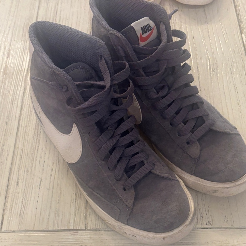 Nike Charcoal High-Top Sneakers
